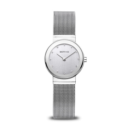 Bering Classic Women's Watch: Polished Silver