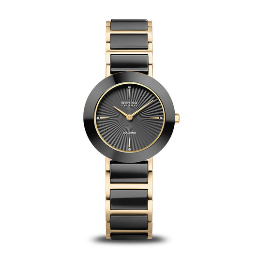 Bering Ceramic Polished Gold Watch
