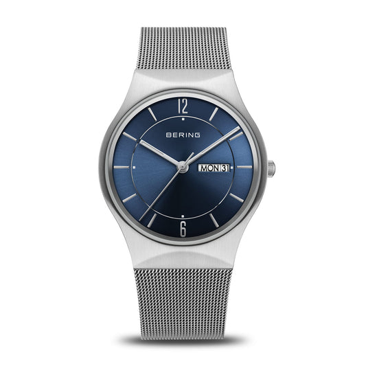 Bering Classic Watch: Brushed Silver
