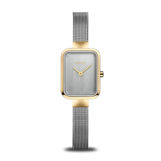 Bering Petite Square 35mm Classic Polished Brushed Gold