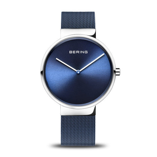 Bering Classic Watch: Polished Silver