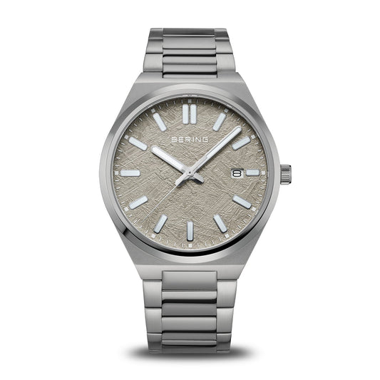 Bering Classic Watch: Brushed Grey