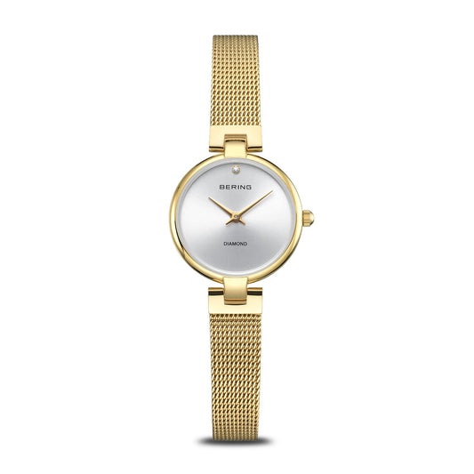 Bering Classic Woman's Watch: Polished Gold