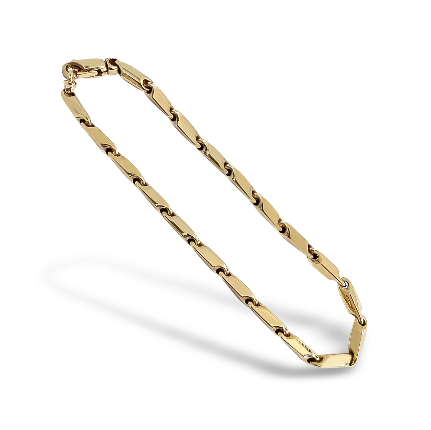 19cm Bar Link Bracelet in 9ct Yellow Gold