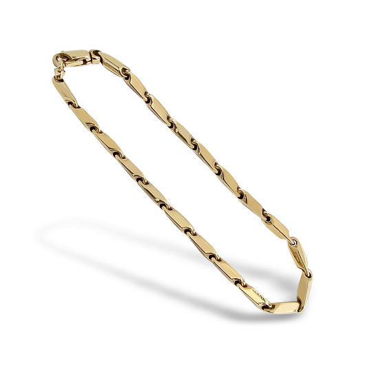 19cm Bar Link Bracelet in 9ct Yellow Gold