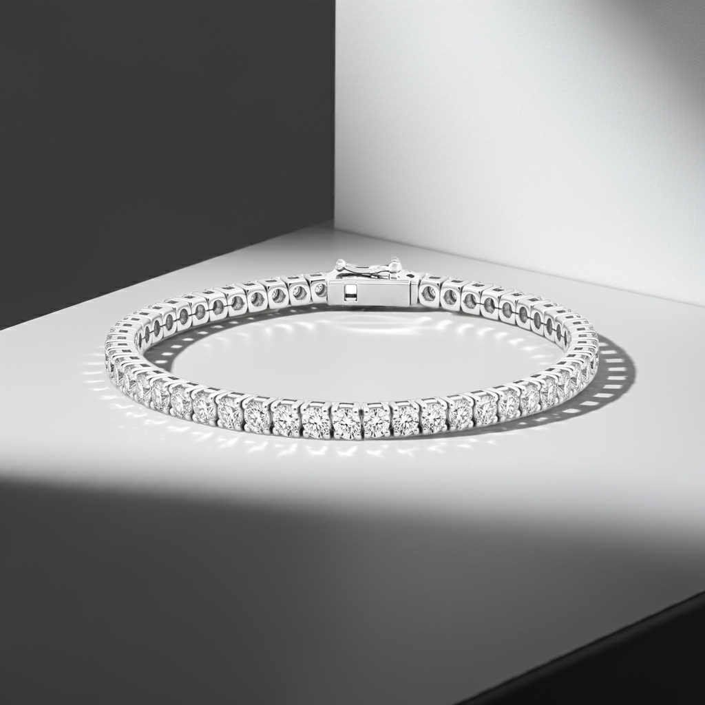 5.00ct Lab-Grown Diamond Eternity Tennis Bracelet in 9ct Gold