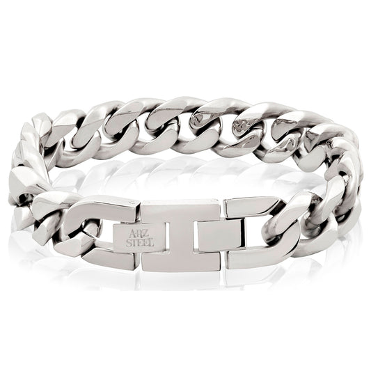 ARZ Steel 14mm Cuban Link Bracelet
