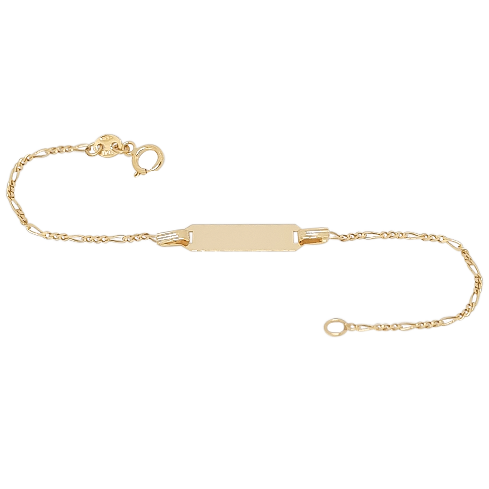 Shield Shape Panel Bracelet in 9ct Gold
