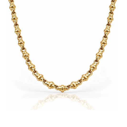 9ct Yellow Gold Dummy Link Necklace – 45cm