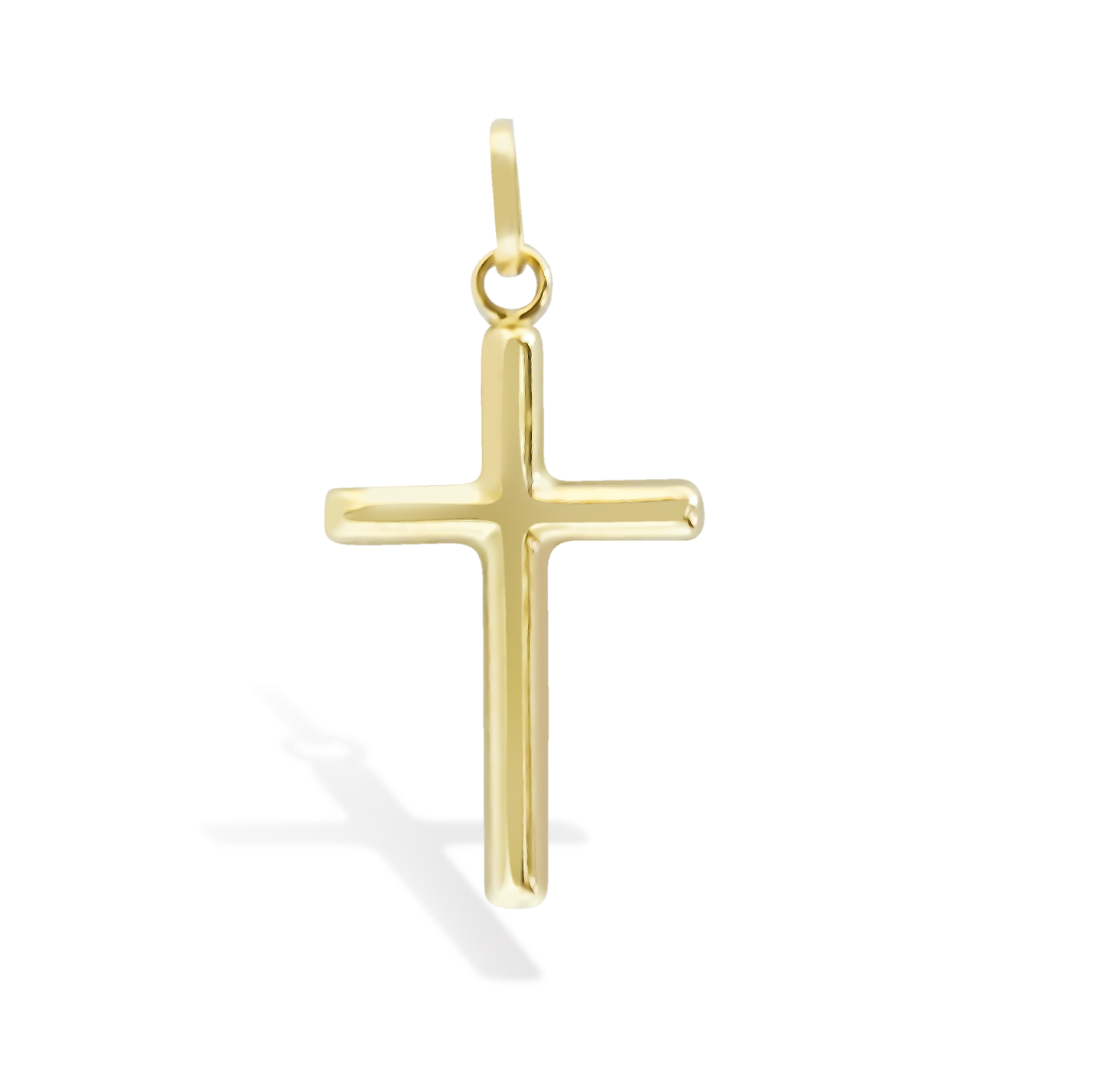 Classic Cross Pendant Charm in 9ct Yellow Gold