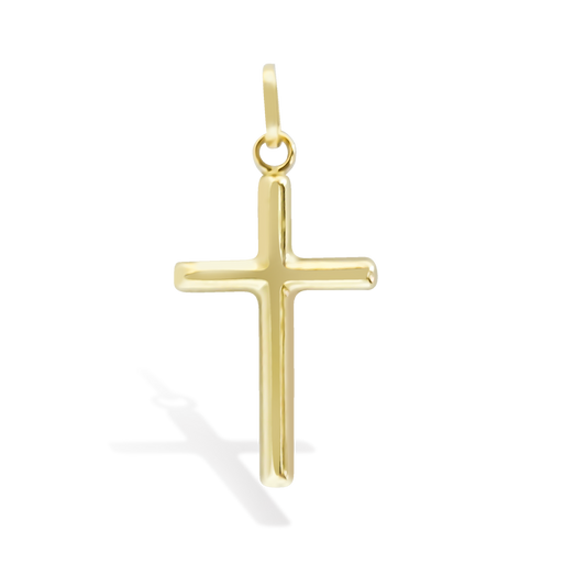 Classic Cross Pendant Charm in 9ct Yellow Gold