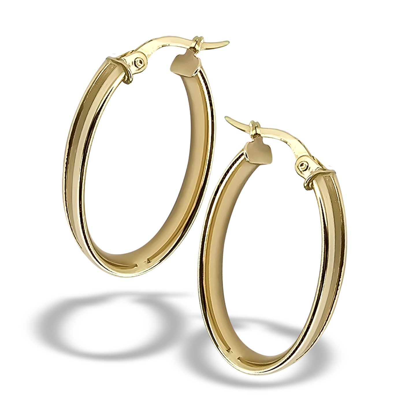 25mm Hoop Earrings in 9ct Yellow Gold