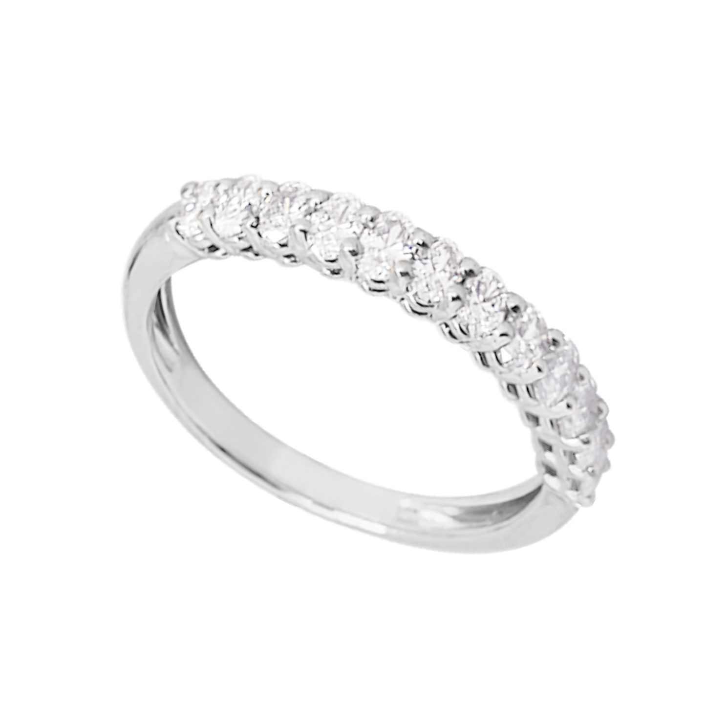 Lab-Grown Oval Diamond Eternity Band in 9ct Gold