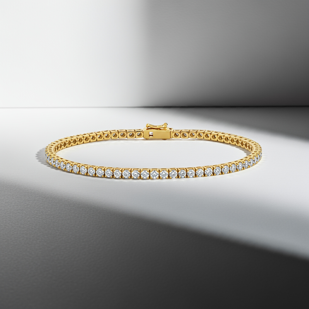 1.00ct Lab-Grown Diamond Eternity Tennis Bracelet in 9ct Gold
