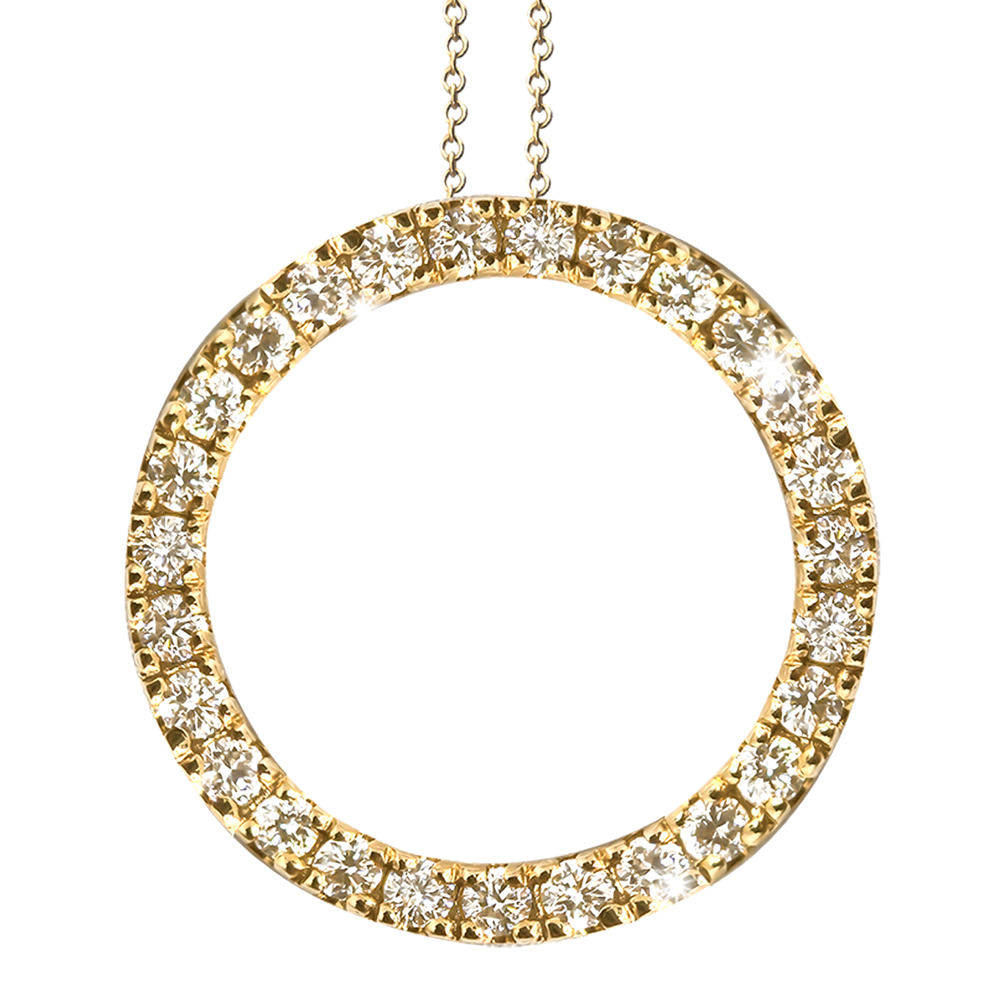 Circle of Life Pendant with Lab-Grown Diamonds in 9ct Gold Range