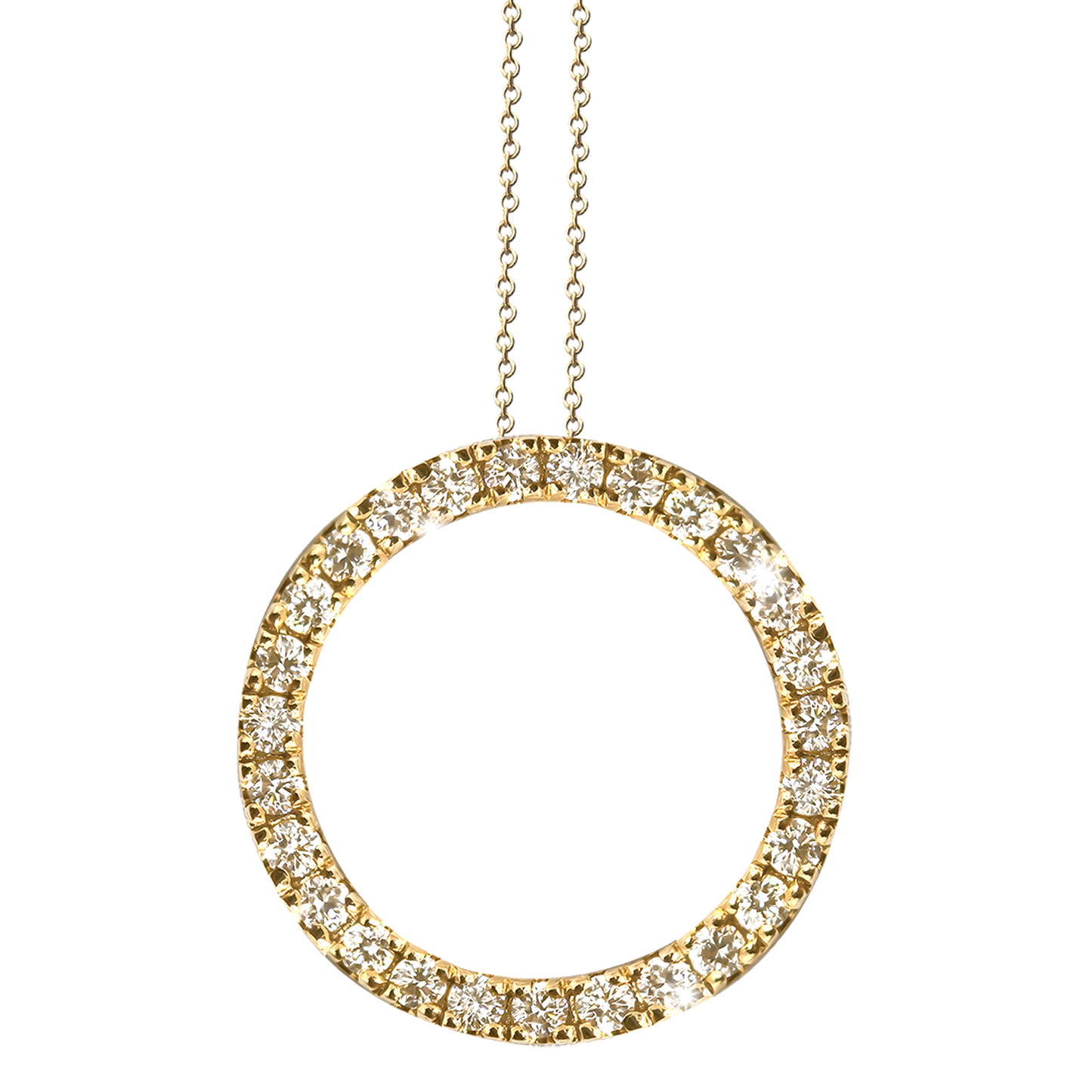 Circle of Life Pendant with Lab-Grown Diamonds in 9ct Gold Range