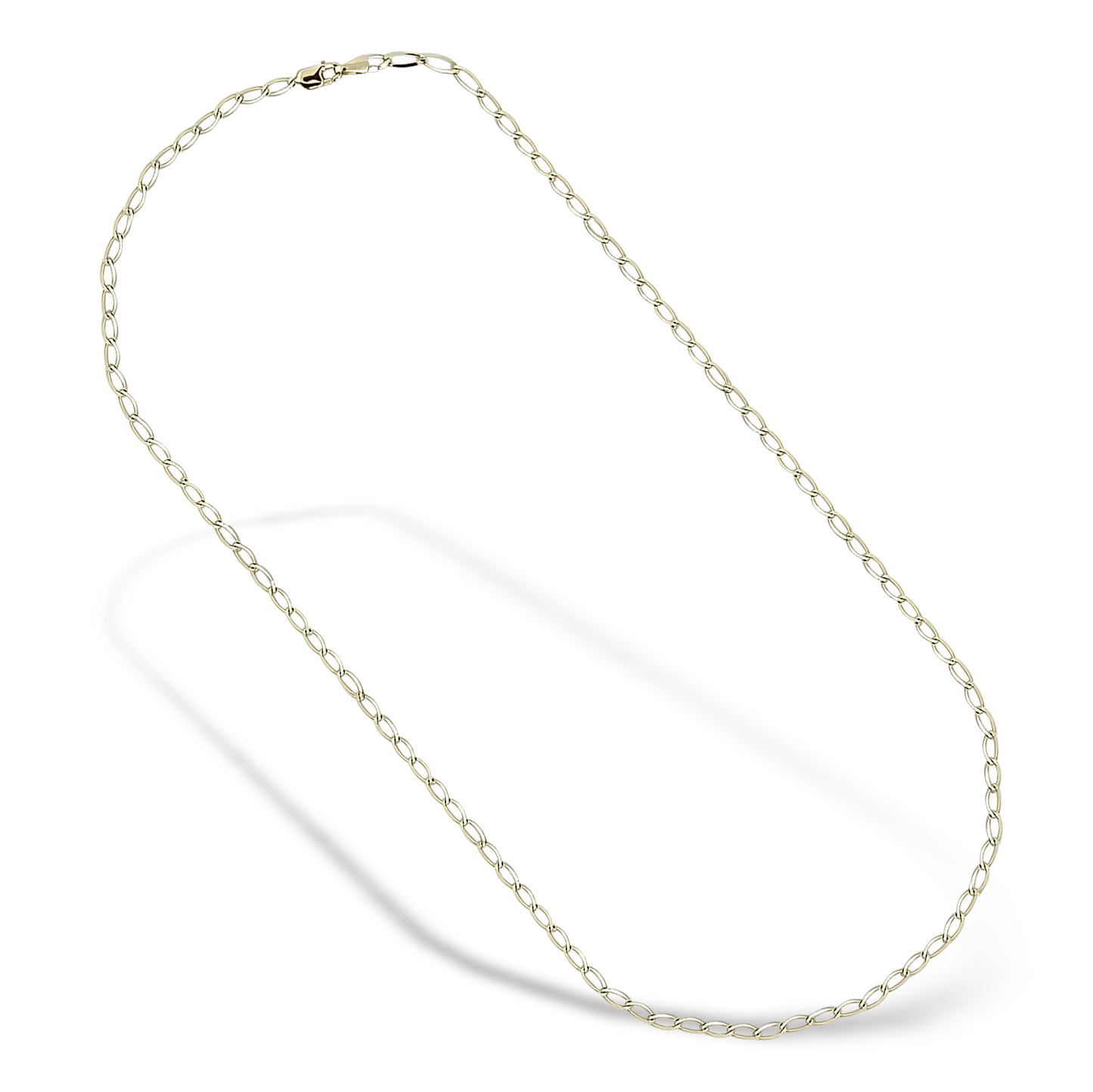 45cm Curb Link Slider Chain in 9ct Yellow Gold