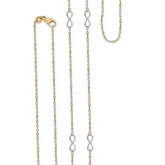 45cm Anchor Link Infinity Chain in 9ct Yellow Gold