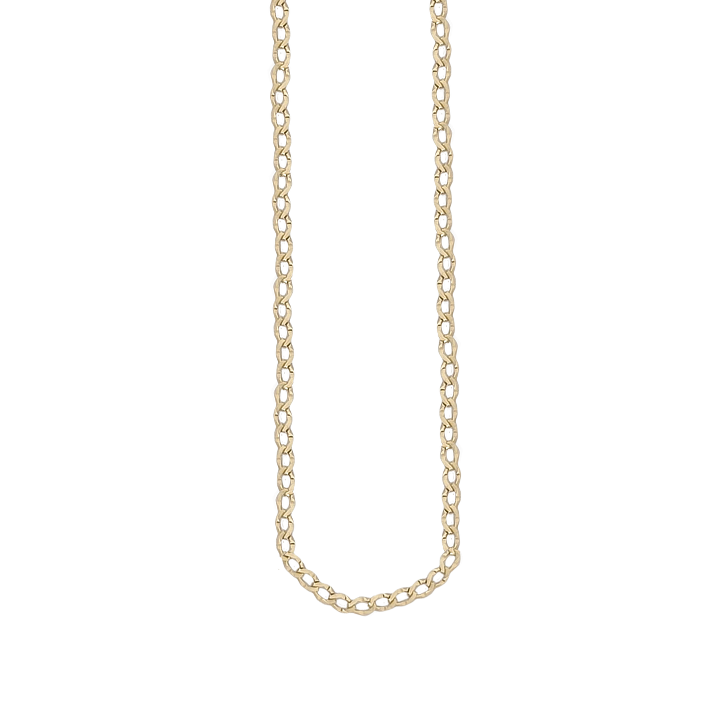 45cm Curb Link Chain in 9ct Yellow Gold