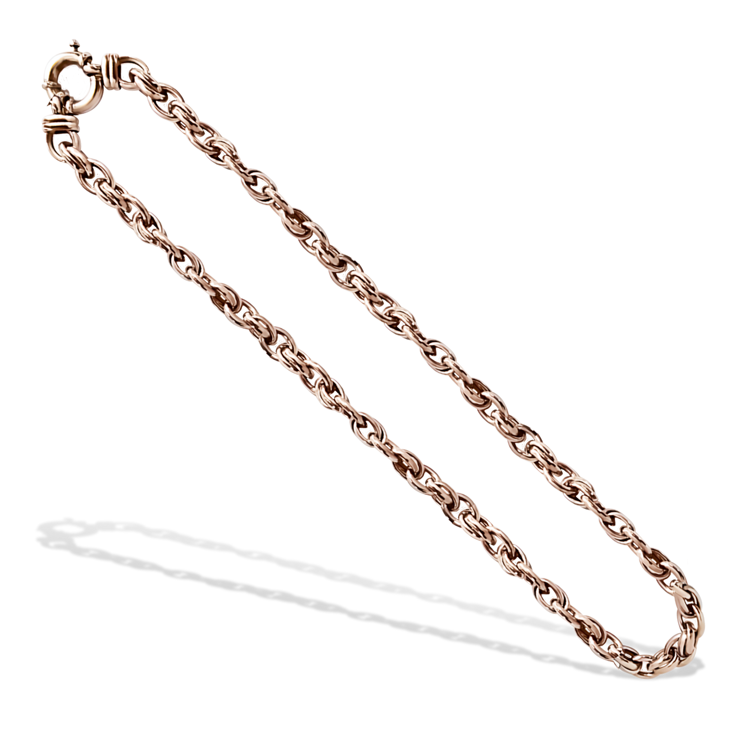 50cm Oval Link Chain in 9ct Rose Gold