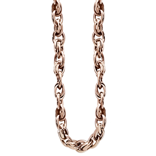 50cm Oval Link Chain in 9ct Rose Gold