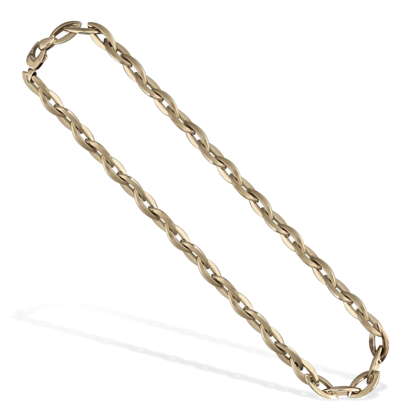 50cm Marquise Link Chain in 9ct Yellow Gold