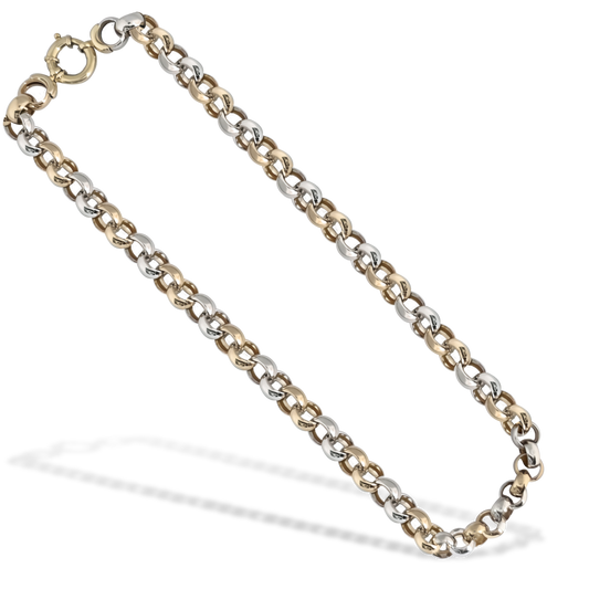 52cm Linked Belcher Link Chain in 9ct Yellow Gold