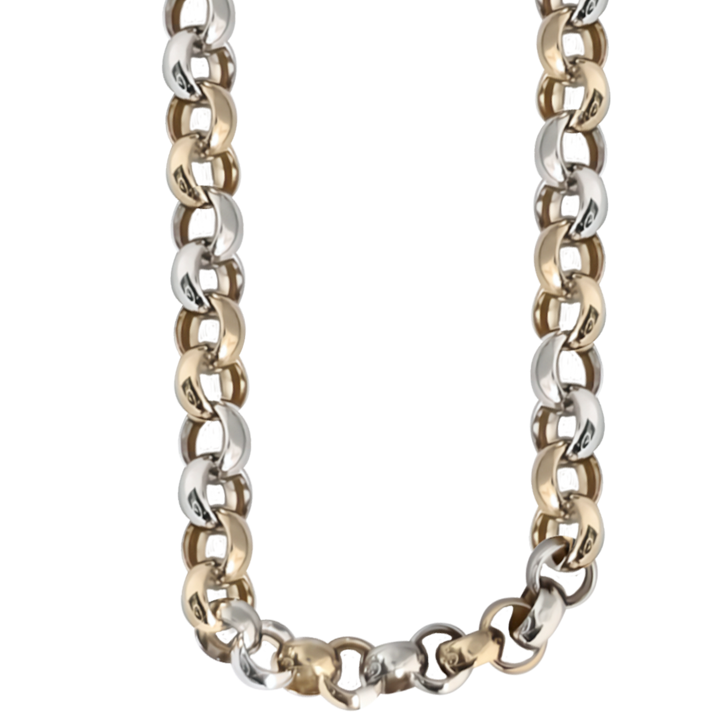 52cm Linked Belcher Link Chain in 9ct Yellow Gold