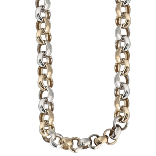 52cm Linked Belcher Link Chain in 9ct Yellow Gold