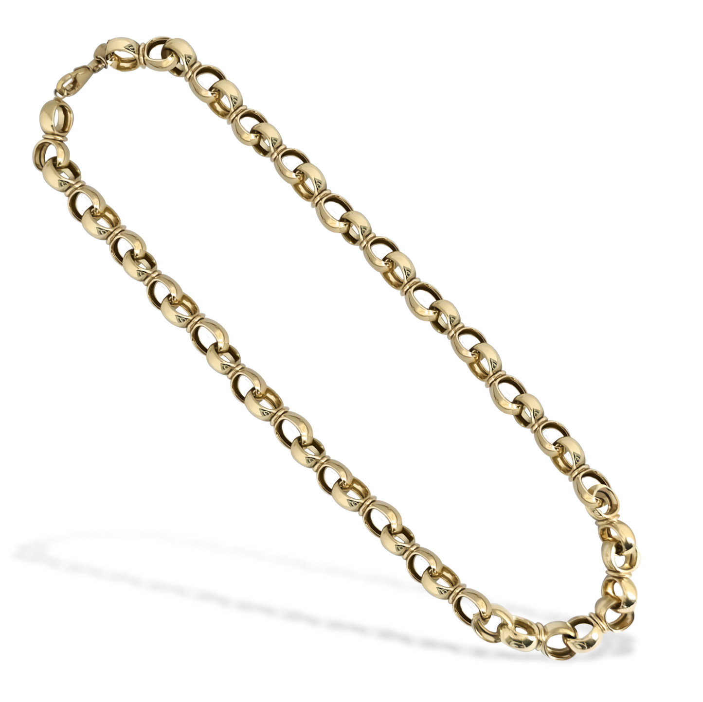 50cm Linked Belcher Link Chain in 9ct Yellow Gold