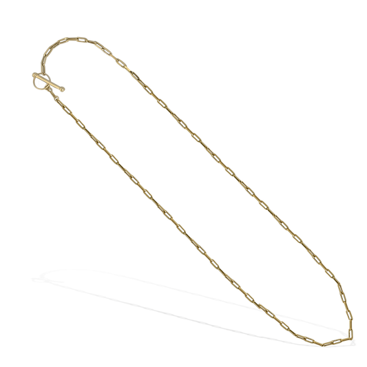 50cm Paperclip Link Chain in 9ct Yellow Gold