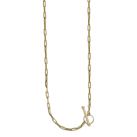 50cm Paperclip Link Chain in 9ct Yellow Gold
