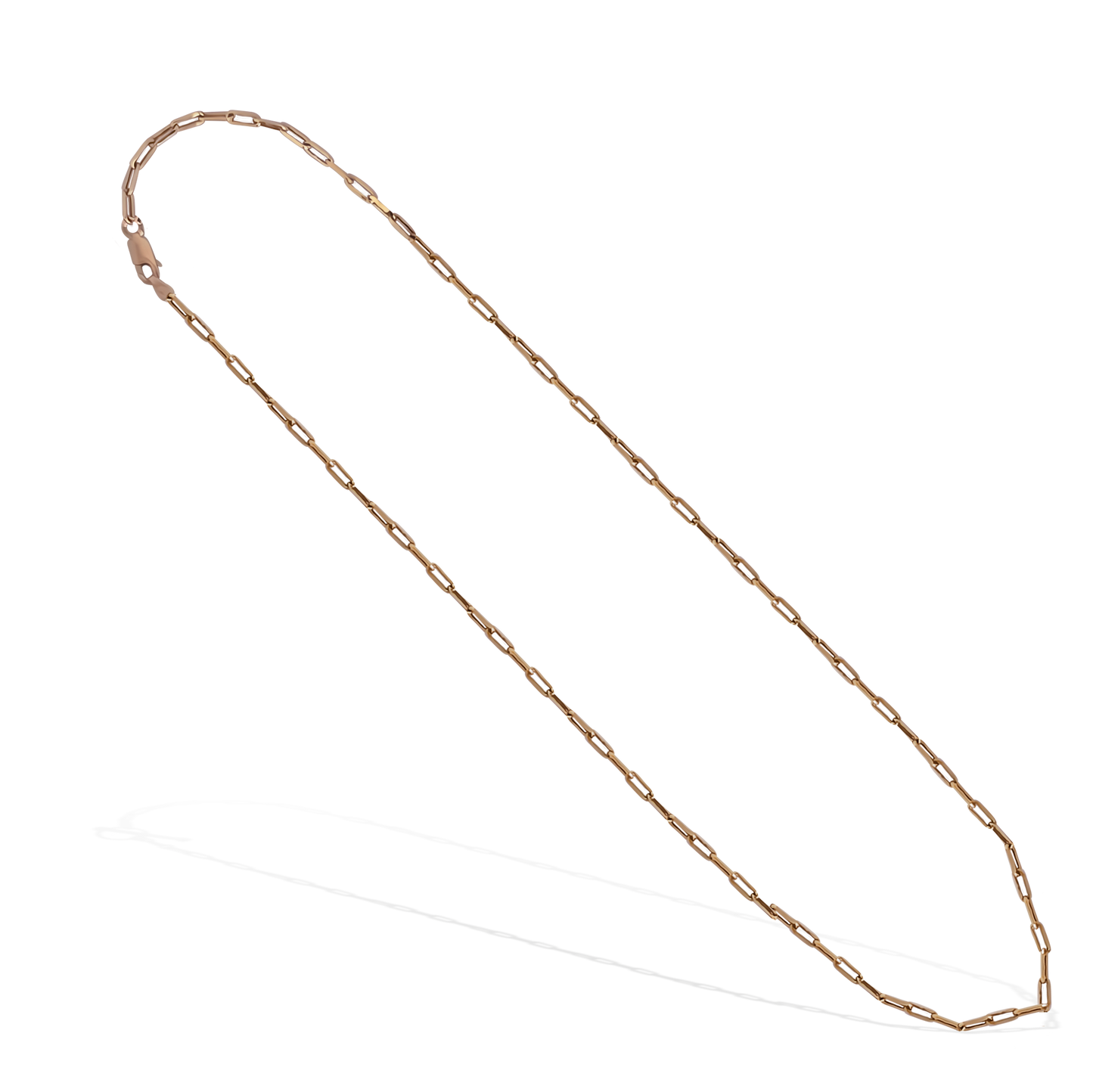 50cm Paperclip Link Chain in 9ct Rose Gold