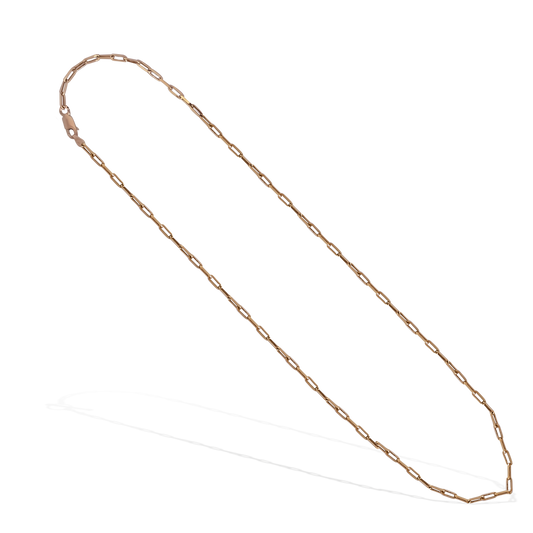 50cm Paperclip Link Chain in 9ct Rose Gold