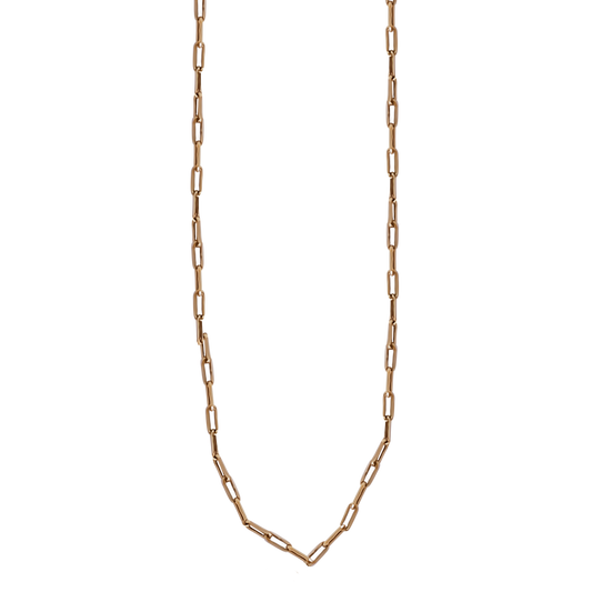 50cm Paperclip Link Chain in 9ct Rose Gold