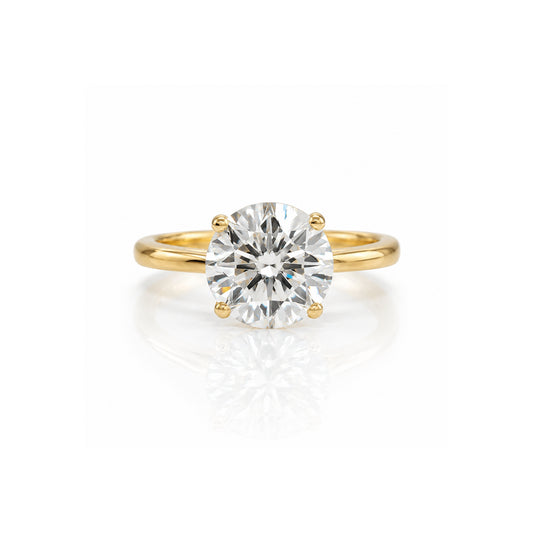 9ct Yellow Gold 1.432ct Natural Diamond Solitaire Ring