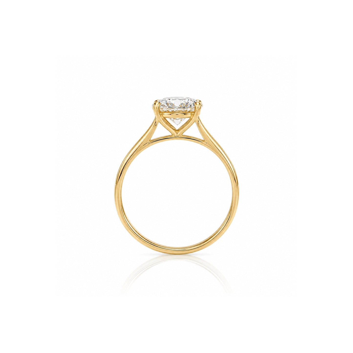 9ct Yellow Gold 1.432ct Natural Diamond Solitaire Ring