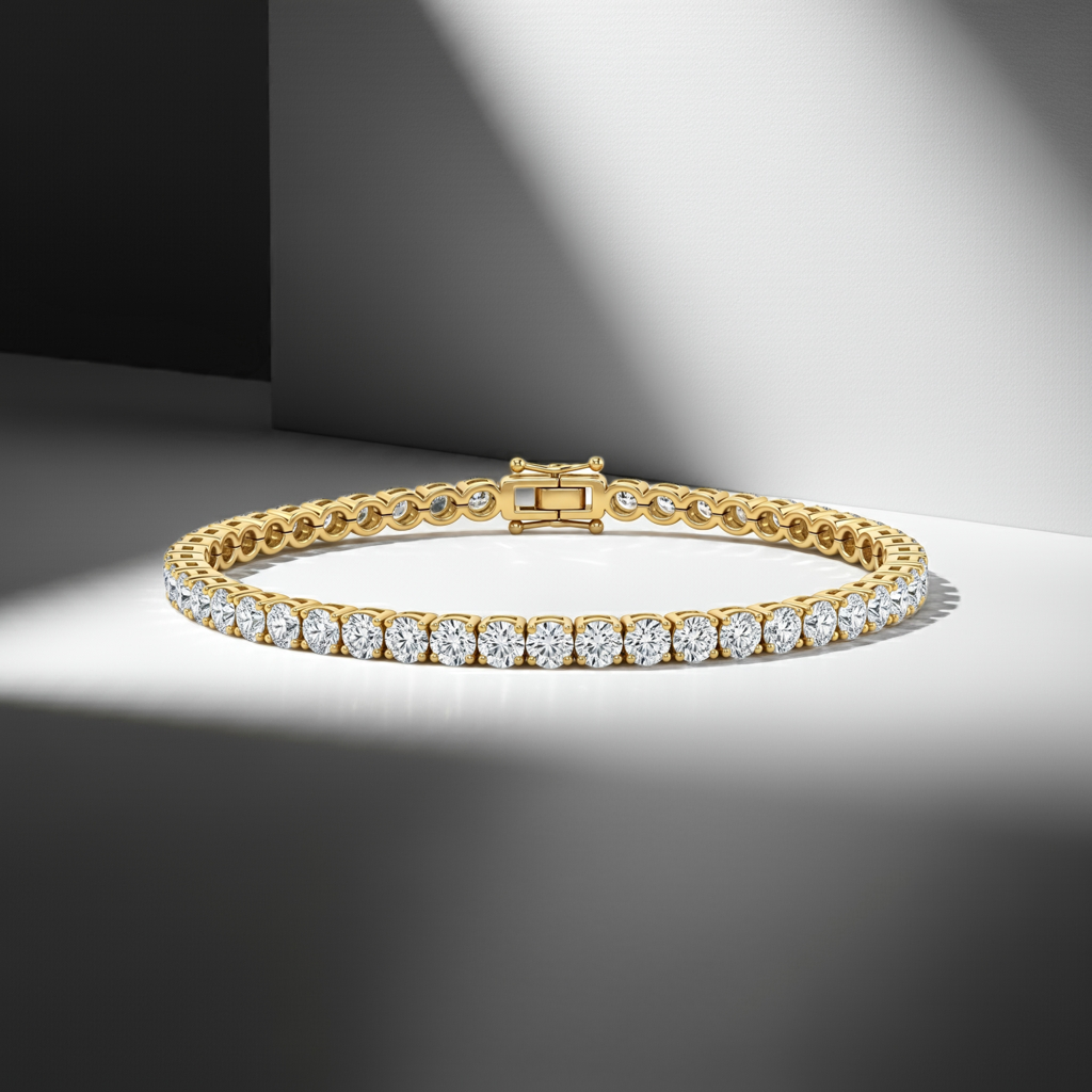 3.00ct Lab-Grown Diamond Eternity Tennis Bracelet in 9ct Gold