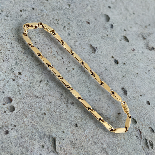 19cm Bar Link Bracelet in 9ct Yellow Gold