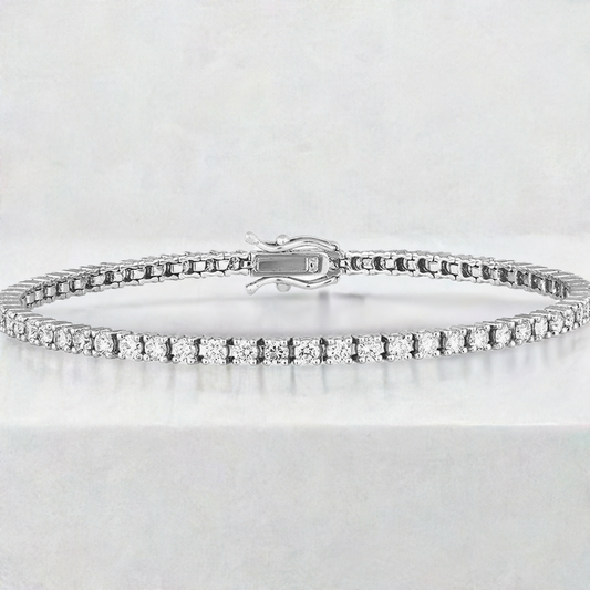 0.50ct Diamond Tennis Bracelet in 9ct White Gold