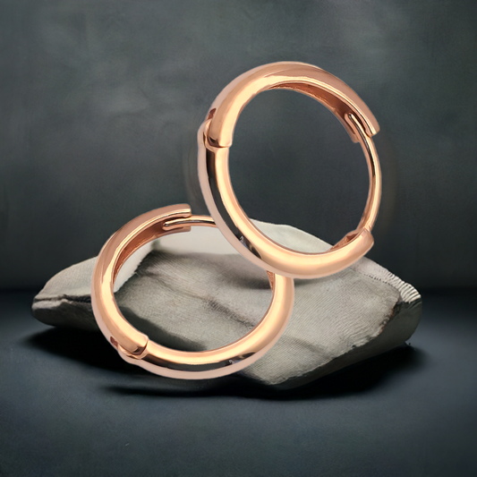 13mm Hoops in 9ct Rose Gold