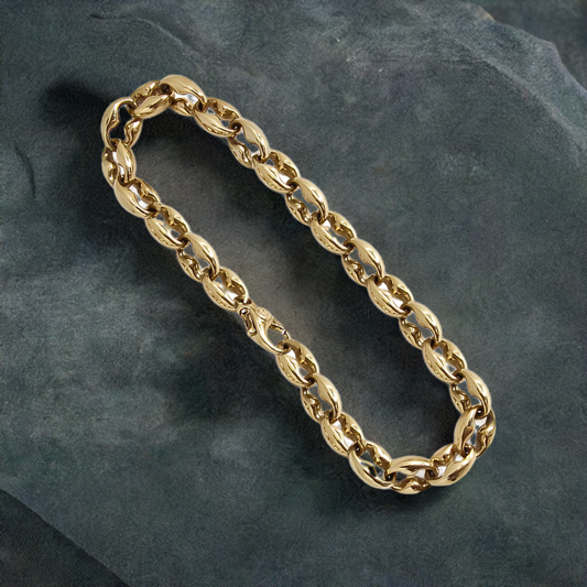 19cm Gucci Link Bracelet in 9ct Yellow Gold