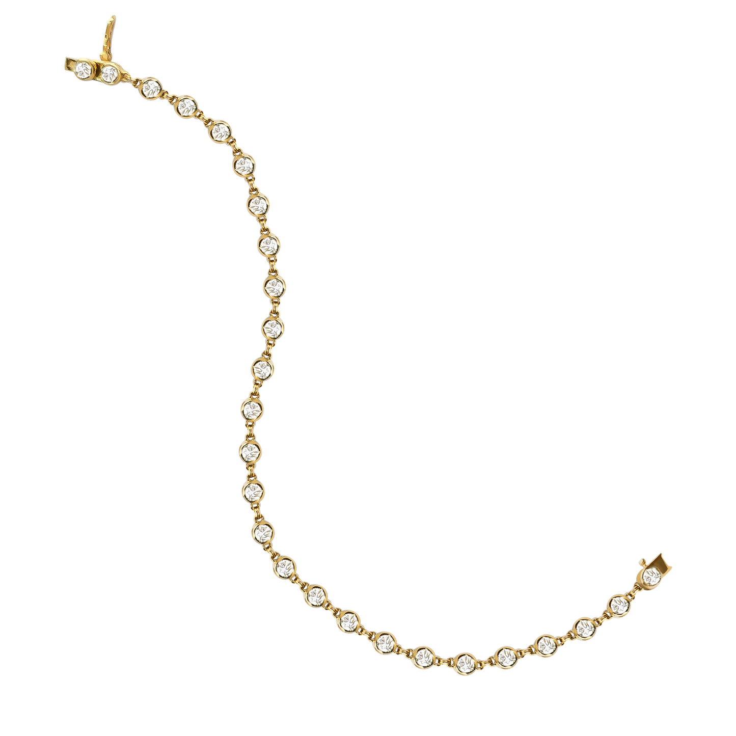 Lab-Grown Diamond Petite Tennis Bracelet in 9ct Gold