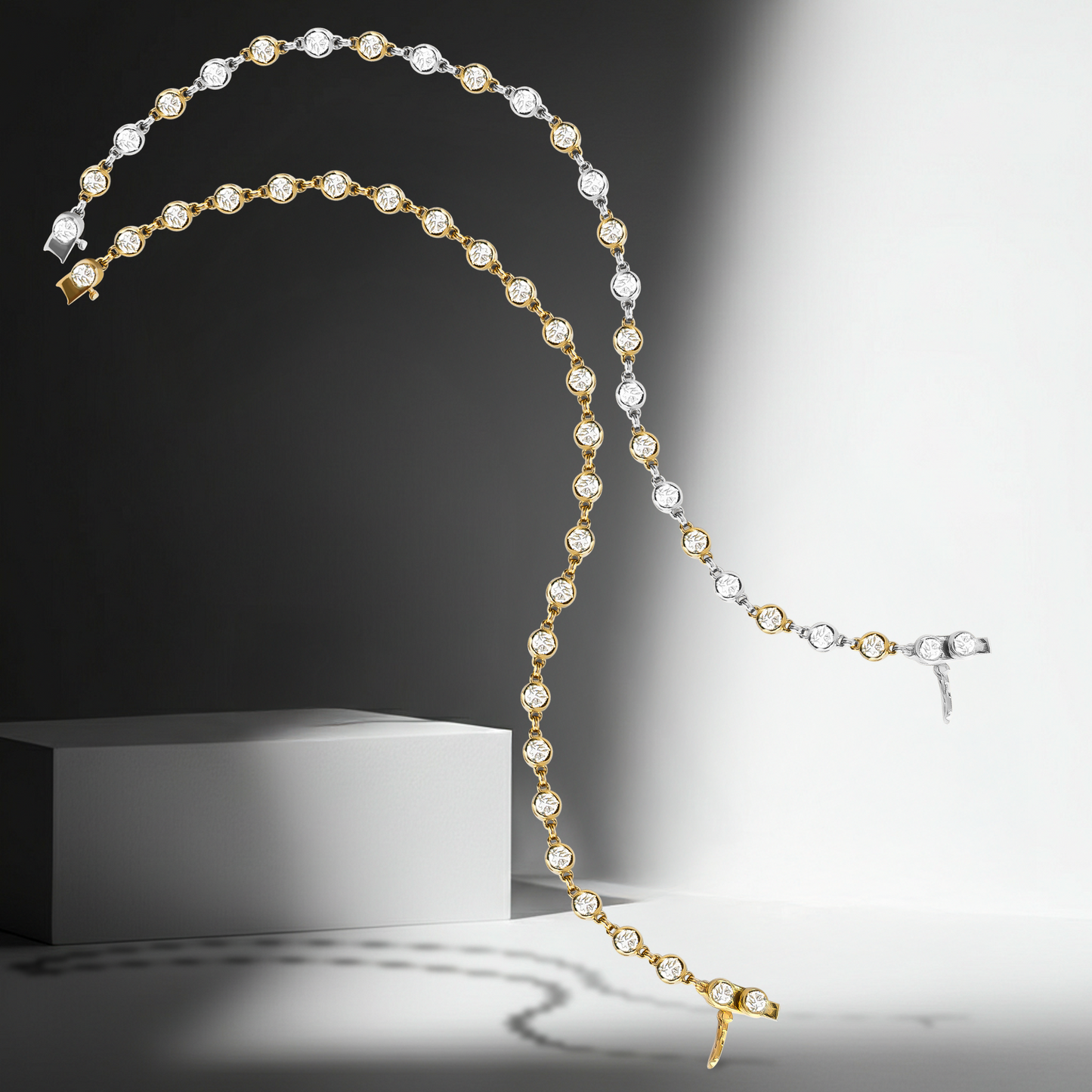 Lab-Grown Diamond Petite Tennis Bracelet in 9ct Gold