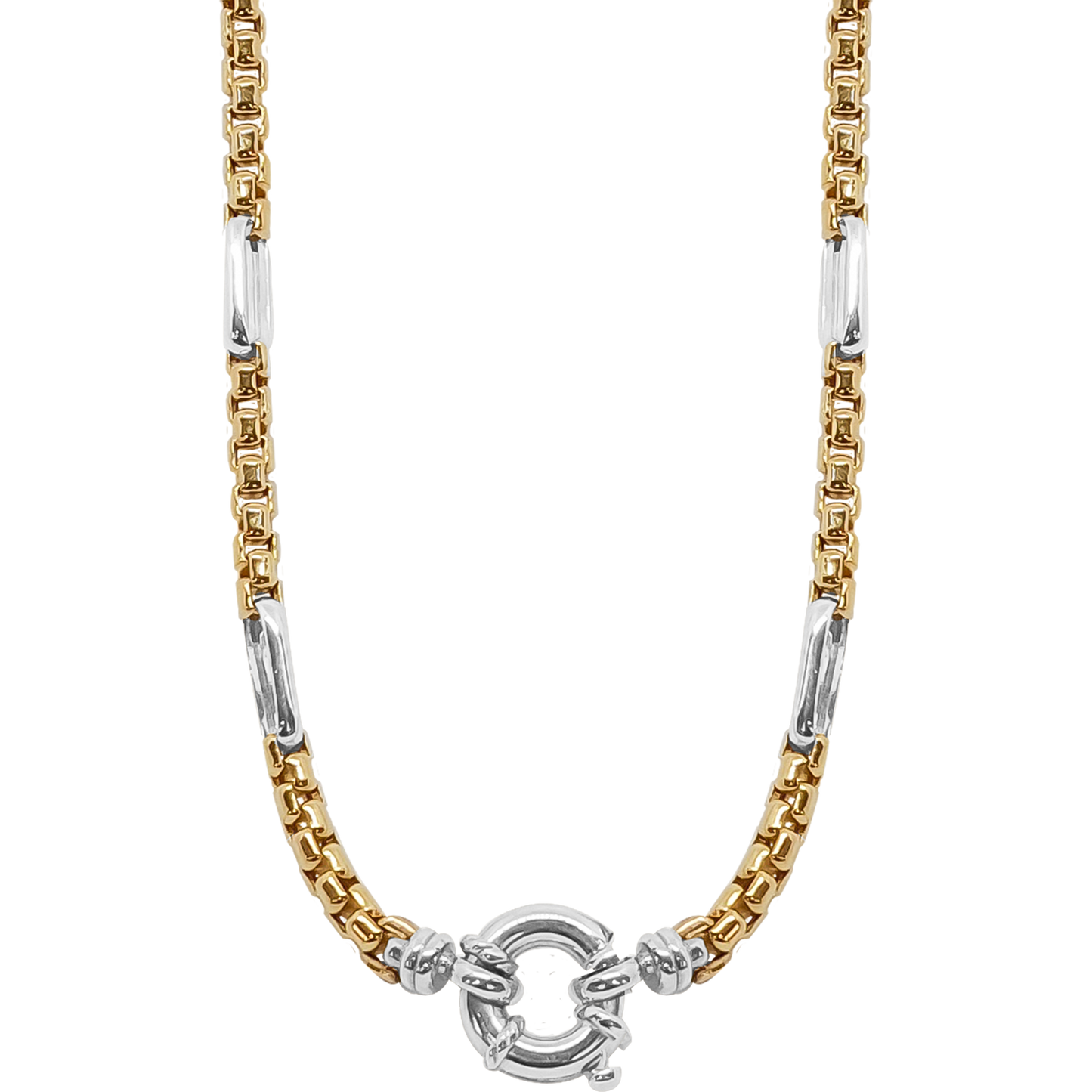 50cm Box Link Chain in 9ct Yellow Gold.
