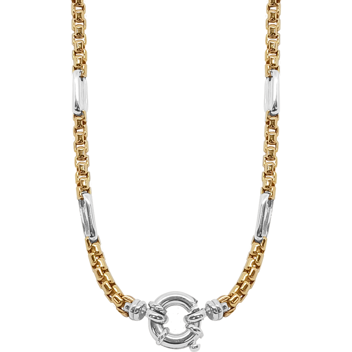 50cm Box Link Chain in 9ct Yellow Gold.