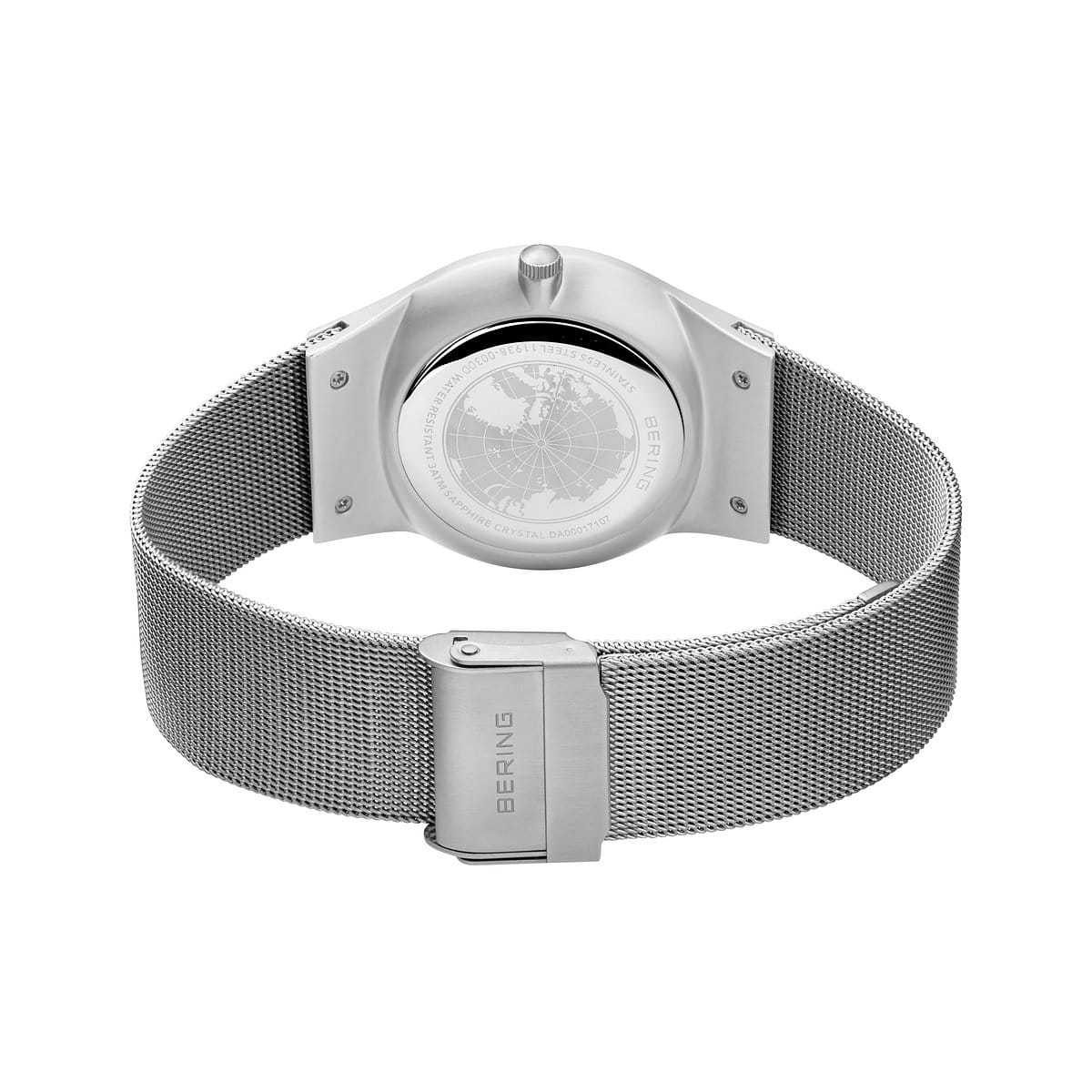 Bering Classic Watch: Brushed Silver