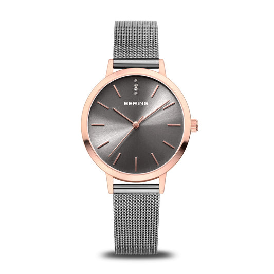 Bering Classic Women's Watch: Polished Rose Gold