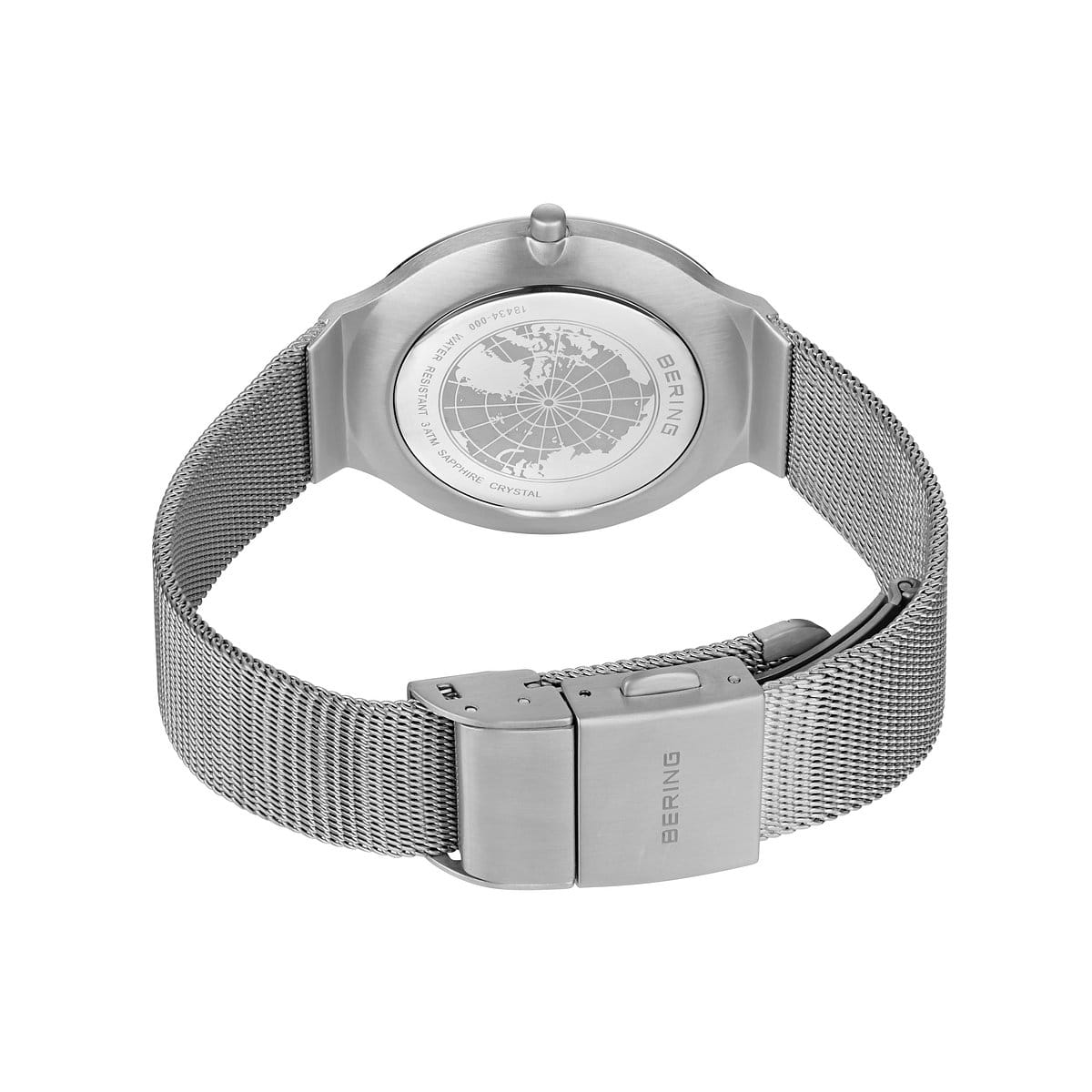 Bering Classic Watch: Brushed/polished Silver