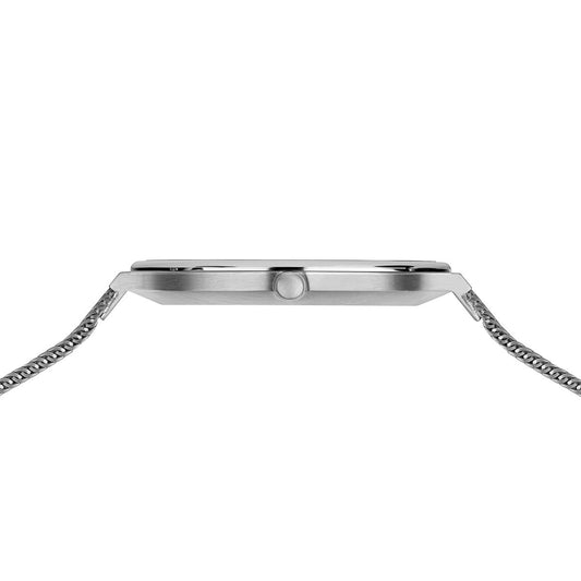 Bering Classic Watch: Brushed/polished Silver